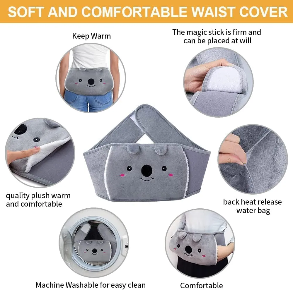1000ml Hot Water Bag, Hot and Cold Compress Water Injection Hot Water Bottles for Menstrual Cramps, Warm Hands, Feet, Waist, Shoulders()