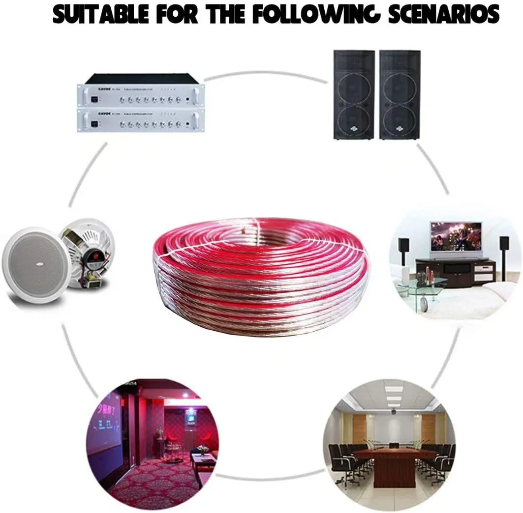 12AWG Speaker Wire,12 AWG Gauge Speaker Wire Cable 100 Feet Great Use for Home Theater Speakers and Car Speakers