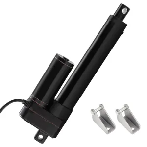 12V Linear Actuator 176lbs/800N 0.78"/s High Speed Linear Actuator Stroke 6Inch IP65 Protection Electric Actuator with Mounting Brackets,for Door Opener,Solar Tracker,Electric Lifting System