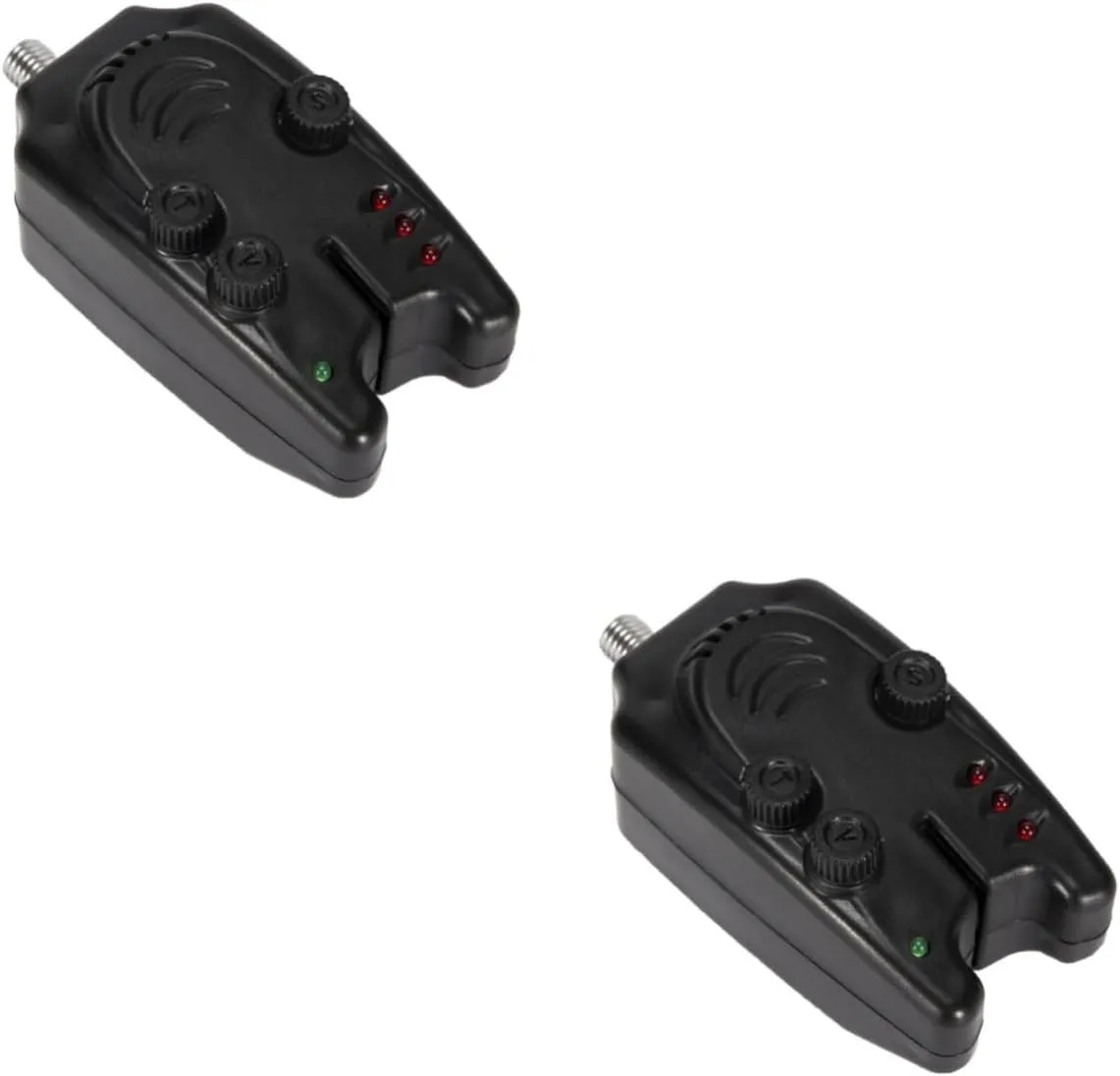 2 Pcs Fishing Alarm Fishing Gear Fishing Rod Alert Fish Bite Indicator Black Alarm for Fishing Fish Bite Signal Reminder Fishing Illuminated Bell Fishing Bite Alarm Fish Bite Alarm