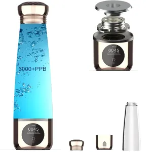 2024 Hydrogen Rich Water Bottle Generator,Hydrogen Water Pitcher Machine 3000 PPB 9oz Hydrogen Ionized Plastic Water Cup SPE/PEM Tech, Hydrogen Reduction,Dupont Membrane,Purification Vent