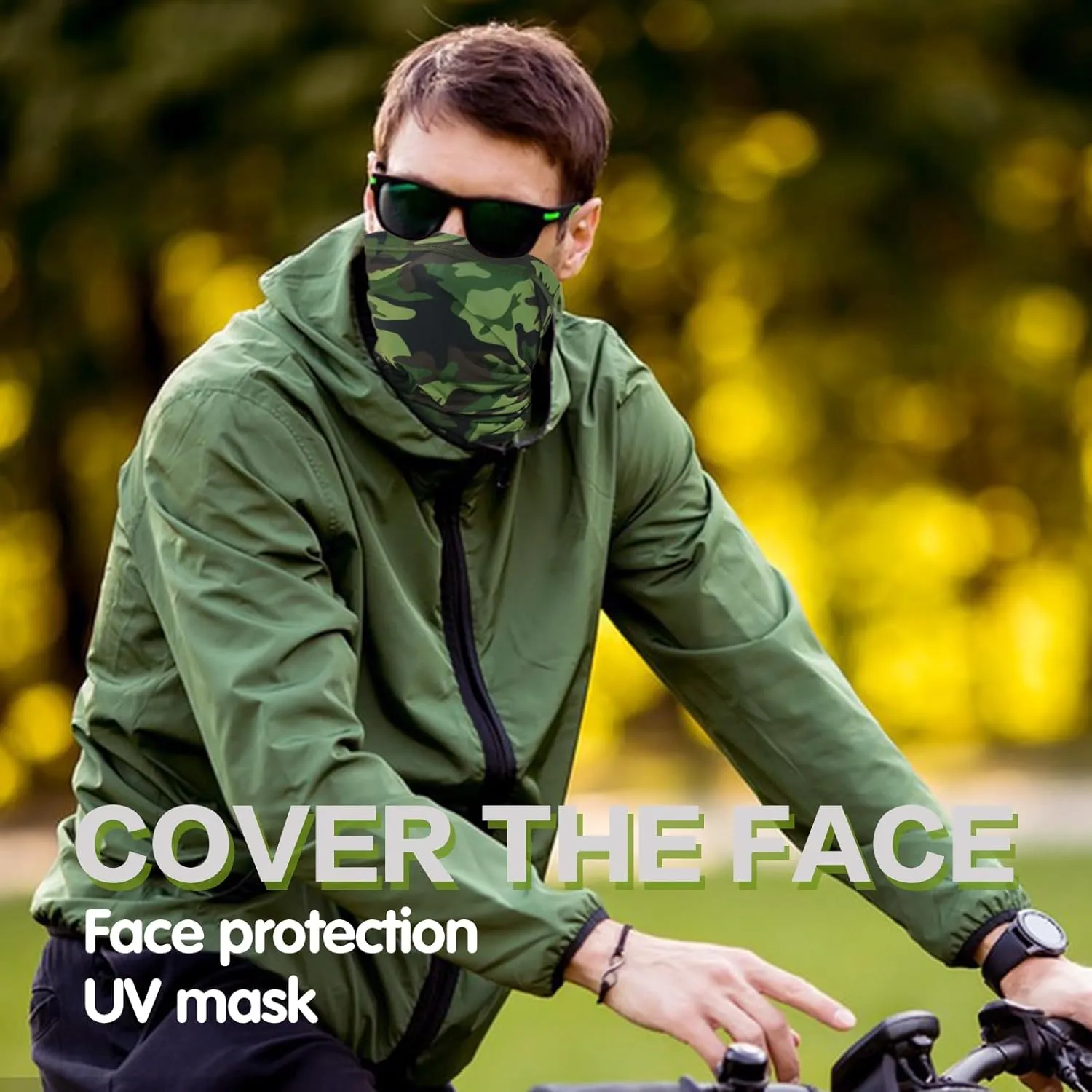 20pcs Cooling Neck Gaiter for Men Women Gator Face Mask Scart Cover Breathable Balaclava Bandana Sun Protection