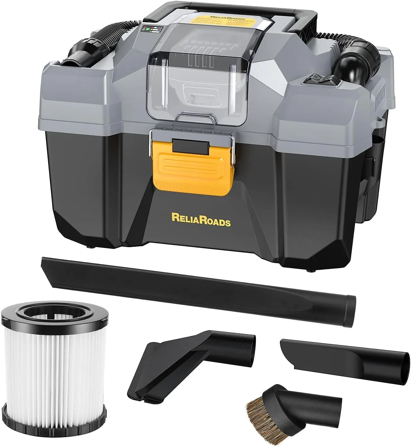 20V Cordless Vacuum Cleaner-Wet/Dry Shop Vac,2.6 Gallon Capacity,Compatible with DeWALT Batteries (Battery Not Included),Ideal for Cleaning Car,Home Spaces,and Workshops RCSV-20