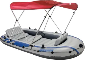 3 Bow Bimini Tops Removable and Foldable Boat Top Cover Boat Canopy with Storage Bag and Adjustable Windproof Straps Bimini Tops for Width of 67-72inch Boats Storm Boats