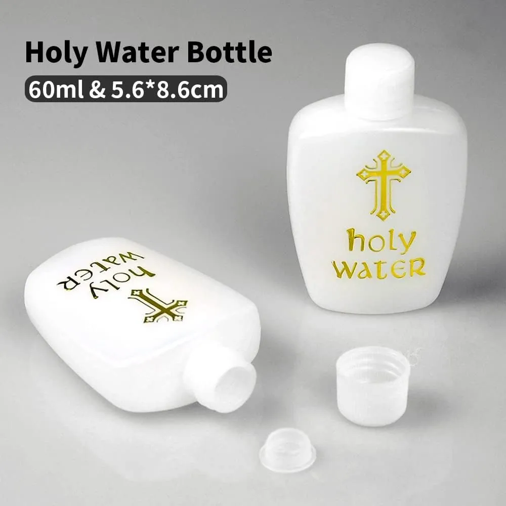 40Pcs Holy Water Bottles Holy Water Empty Containers 60ml Holy Water Plastic Bottle