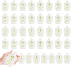 40Pcs Holy Water Bottles Holy Water Empty Containers 60ml Holy Water Plastic Bottle