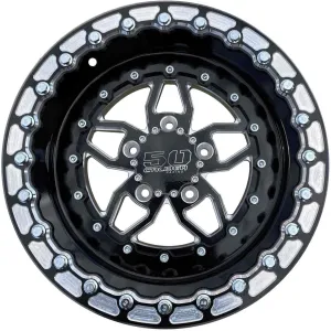 50 Caliber Racing Beadlock Wheel 5x4.5 for Polaris Pro R & Turbo R 5 Lug 501 (15x8)
