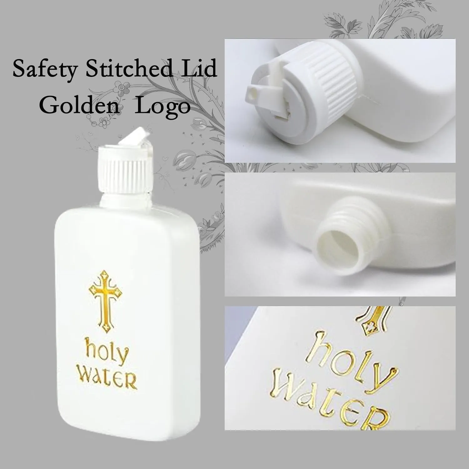 8Pcs Holy Water Bottles Holy Water Empty Containers 100ml Holy Water Plastic Bottle