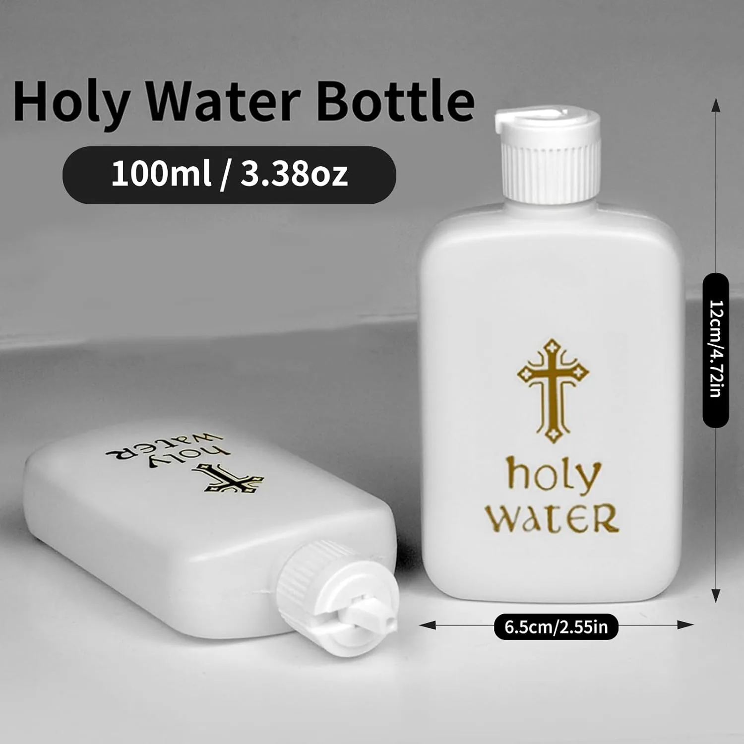 8Pcs Holy Water Bottles Holy Water Empty Containers 100ml Holy Water Plastic Bottle