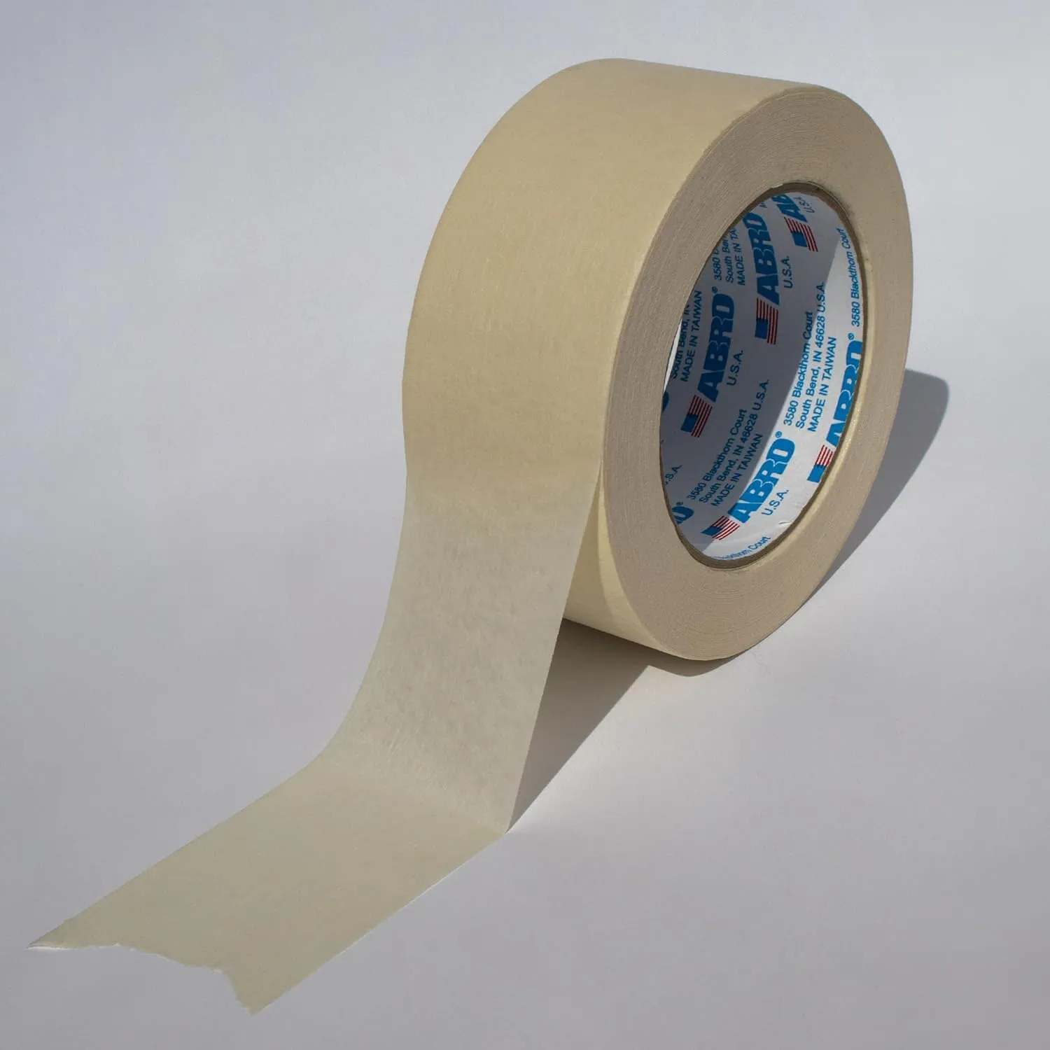 ABRO Masking Tape, GP 36mm x 55M, All Purpose Natural Masking Tape for Temporary Labeling and Marking, Easy Tear, Clean Removal, Painters Tape for DIY and Professional Uses - Natural