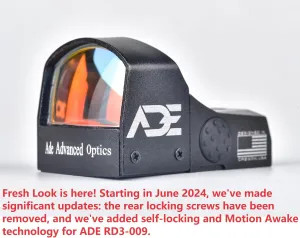Ade Advanced Optics Compact RD3-009 Motion Awake Red Dot Reflex Sight   Optic Mounting Plate for Springfield XD/XDS/XDM (Non OSP, Non Optic Ready) Pistol