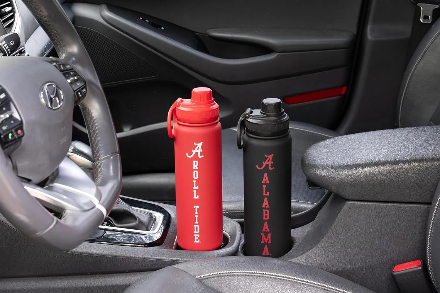Alabama Water Bottle - Red Double Walled Stainless Steel 24 oz Keeps Drinks Cold or Hot