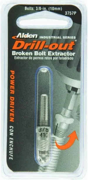 Alden 3757P Drill-out Broken Bolt Extractor 3/8 in. (10mm)
