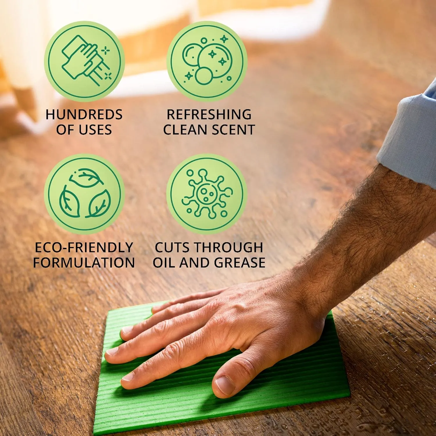 All Purpose Cleaner Concentrate - Advanage 20X The Wonder Cleaner Green Apple for All Surfaces Around The Home, Oil and Grease | Multipurpose Cleaner For All Household Cleaning Needs | 32Oz