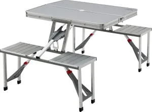 Aluminum Folding Picnic Table, Lightweight Folding Table, Camping Gear for The Outdoors, Events, Tailgates & More, Folds & Stores Easily with Self-Packing Design by Caddis Sports