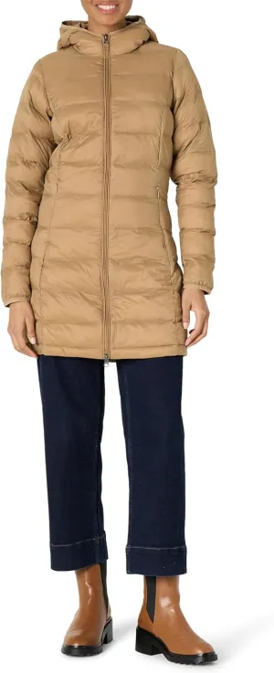 Amazon Essentials Women's Lightweight Water-Resistant Packable Hooded Puffer Coat (Available in Plus Size)
