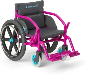 American Girl 18-inch Doll Ultralight Working Wheelchair with Padded Seat and Fabric Bag, for Ages 6 