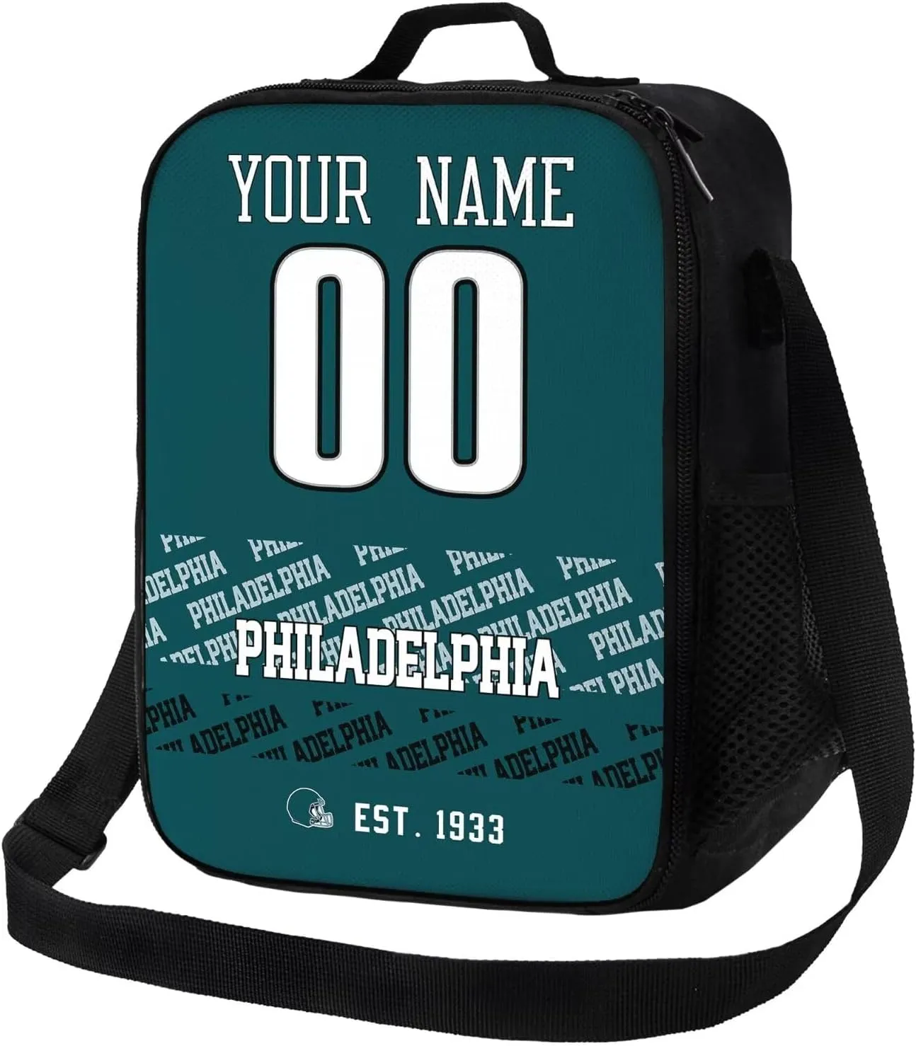 ANTKING Philadelphia Lunch Bag Custom Name Number Lunch Box Gift for Men Women Youth