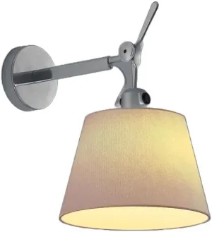 Artemide 1184018A TOLOMEO Wall Body INC 100W E26 Alum for 10IN Shade, Aluminum Finish