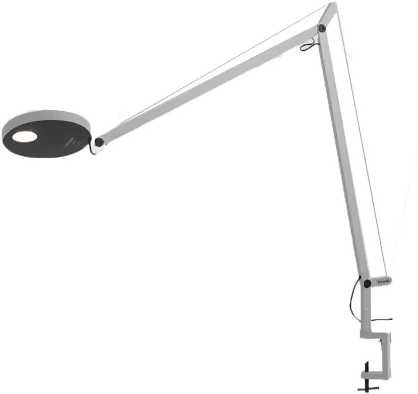 Artemide Demetra LED 9.2W 30K Dimmable White Table Lamp with Clamp