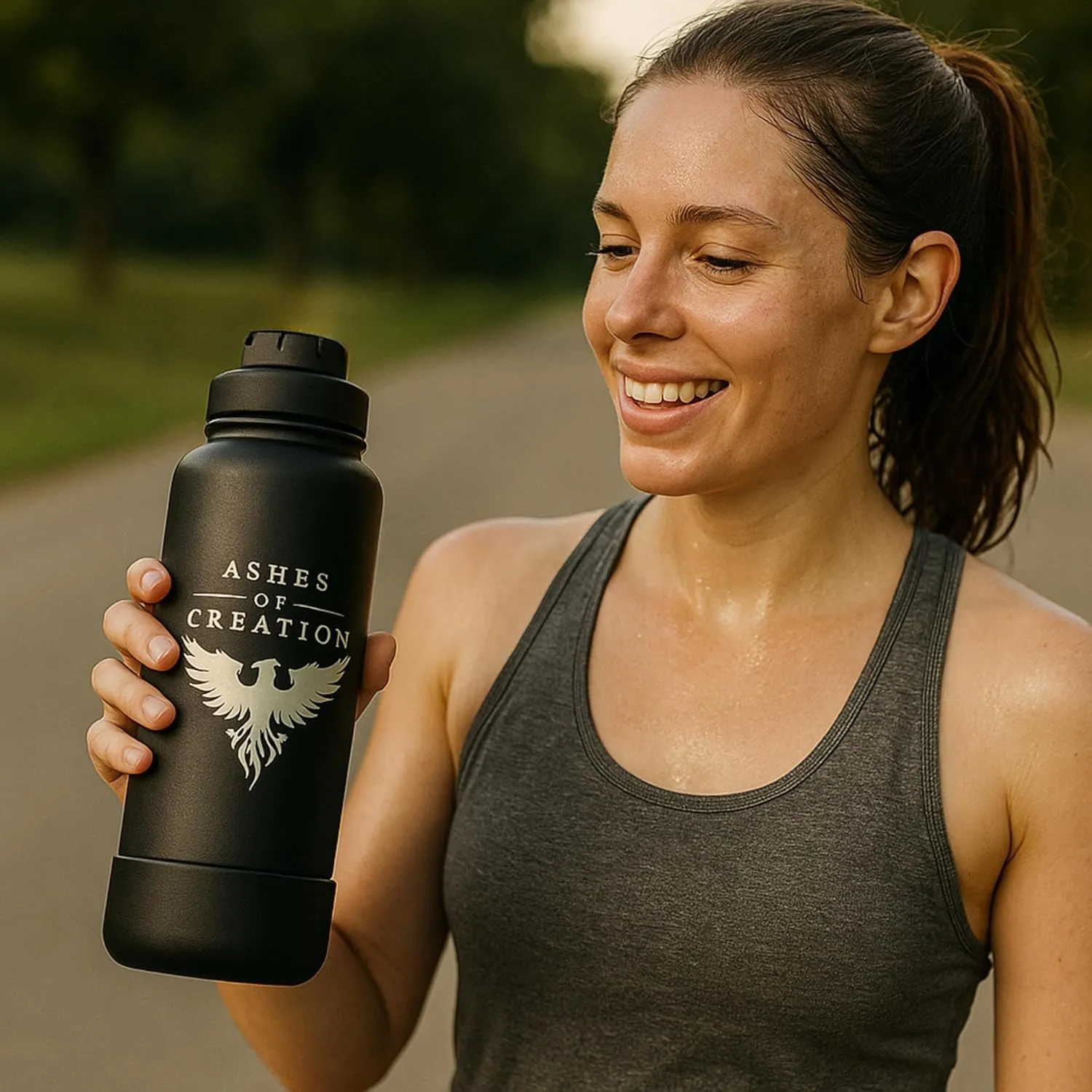 Ashes of Creation by 310 32 Oz Water Bottle Leak Proof hydration Bottle Reusable Water Bottle Gym Water Bottles for Men Adult water bottle Stainless Steel Bottle Insulated Flask Insulated WaterBottles