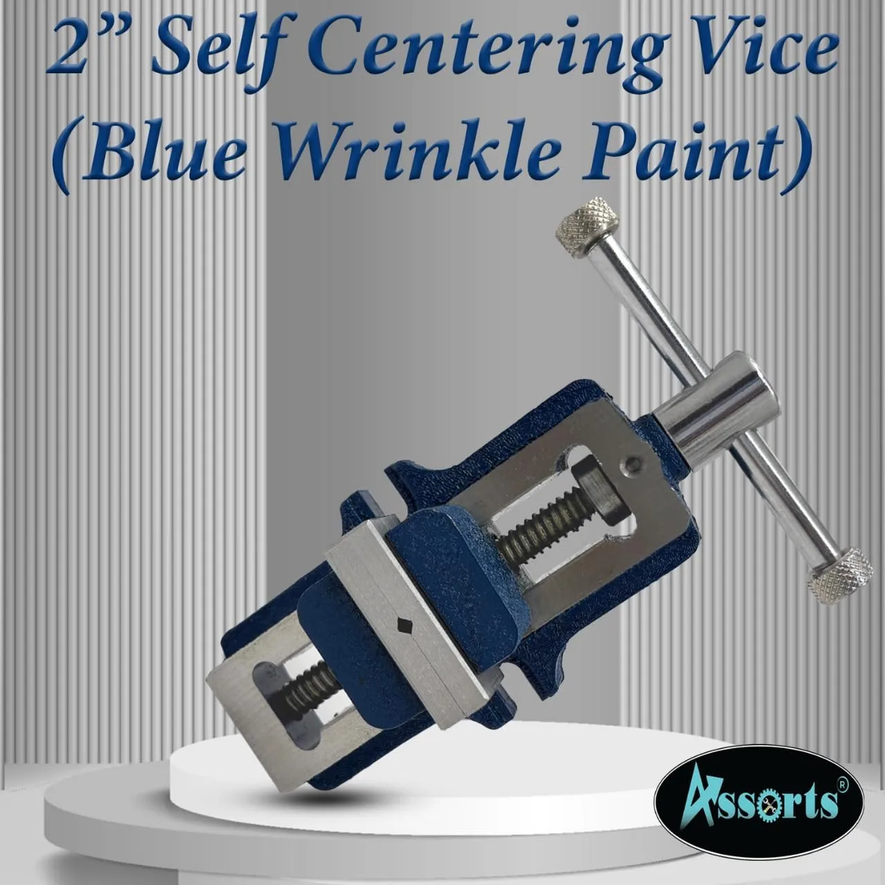 Assorts 2" Self Centering Vice – Fixed Base, Rigid & Durable Engineering Tool | 50 mm Jaw Width – Precision Milling & Machining Vise