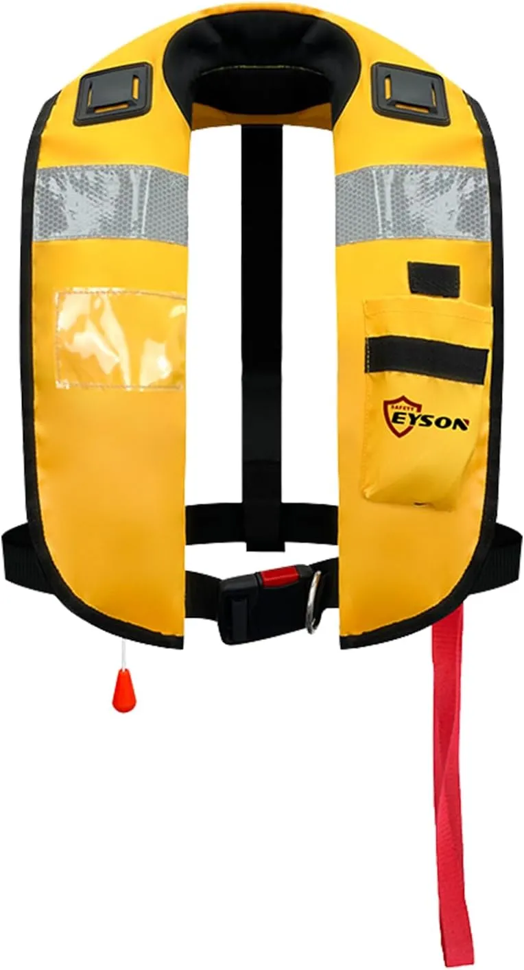 Automatic Inflatable Life Jacket|Life Vest for Adults|PFD Low Profile|Supports up to 330 lbs(ES639720)