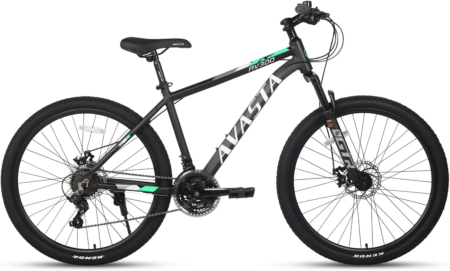 AVASTA AV300 26 27.5 inch Mountain Bike with 21-Speed，Aluminum Frame, Dual Disc Brake, Comfortable Saddle,Multiple Colors