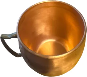 Ayurvedic Copper Mug | Handcrafted 100% Pure Copper Cup | Ayurvedic Hydration for Enhanced Wellness | Leak-Proof Design with Brass Handle | Ideal for Daily Use and Health Benefits | 300 ml Capacity