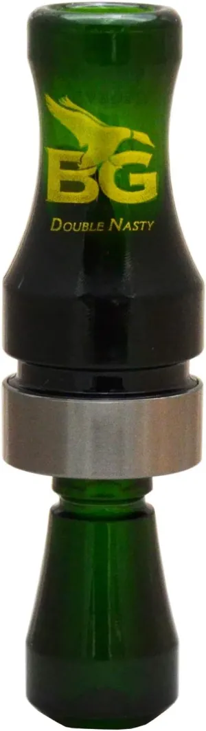 BGC Double Nasty Duck Call - Camo Green - Double Reed