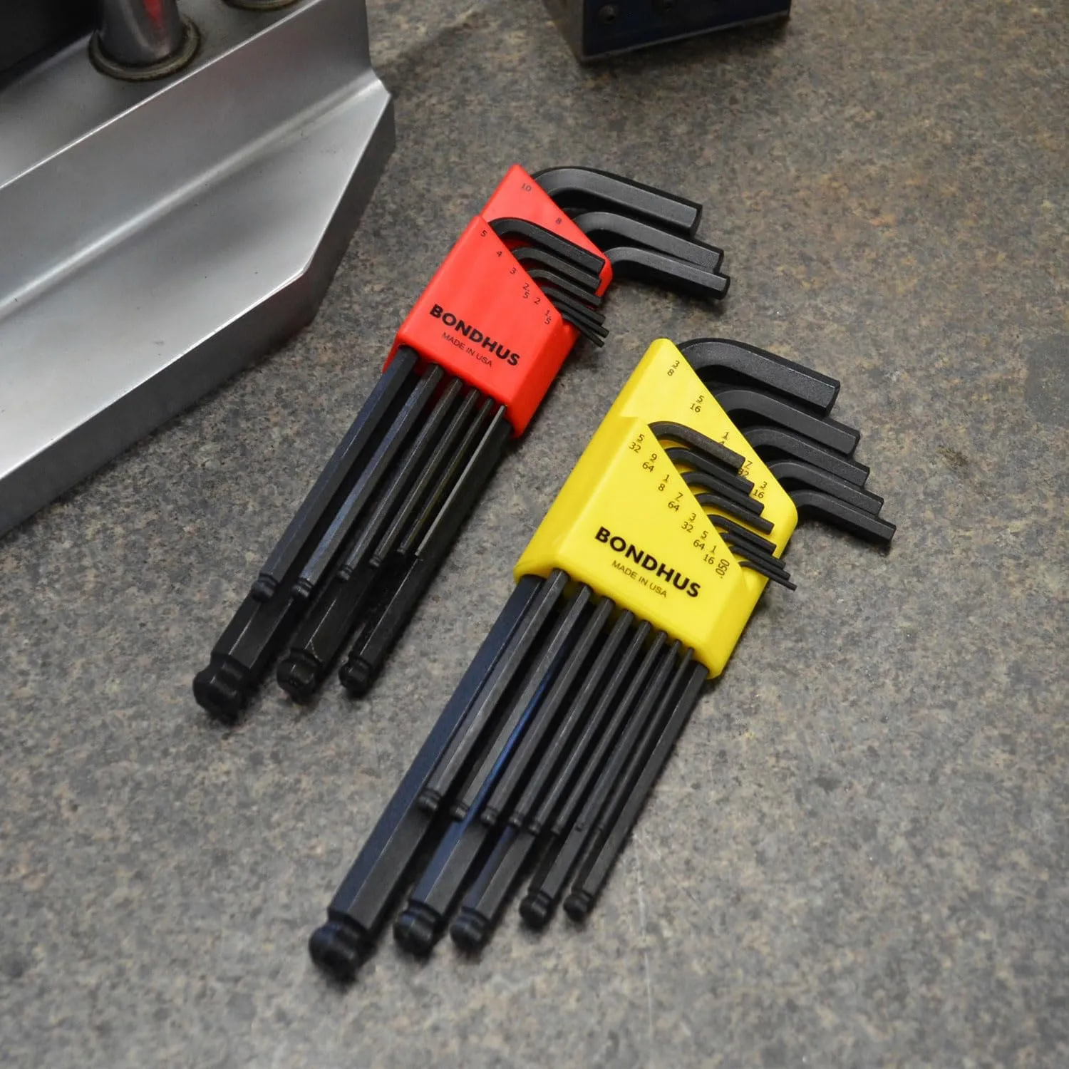 Bondhus 20199 Balldriver L-Wrench DoublePK, 10999 1.5-10mm & 10937 0.050-3/8", Multicolor, One Size