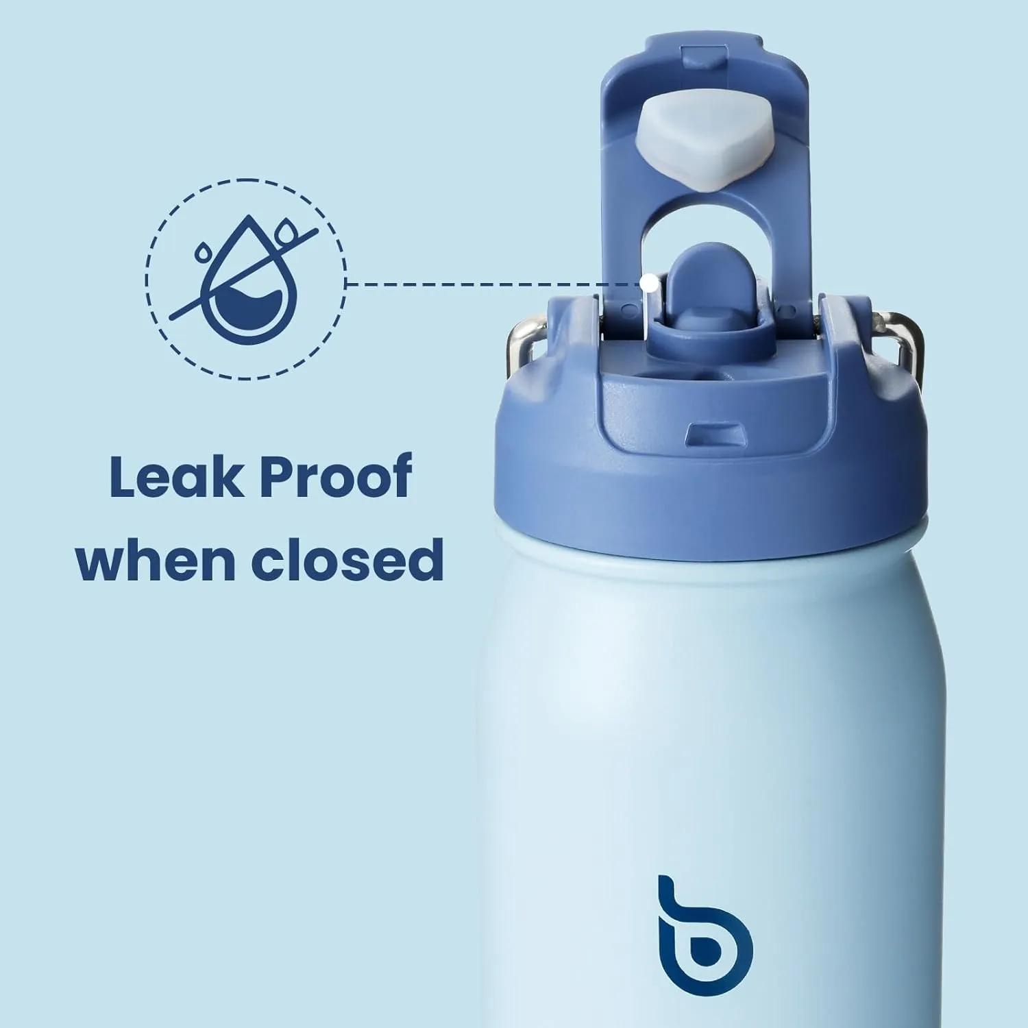 BOTTLE BOTTLE 24oz Insulated Water Bottle Stainless Steel Sport Water Bottle with Straw and Adjustable Lid Daily Pill Organizer
