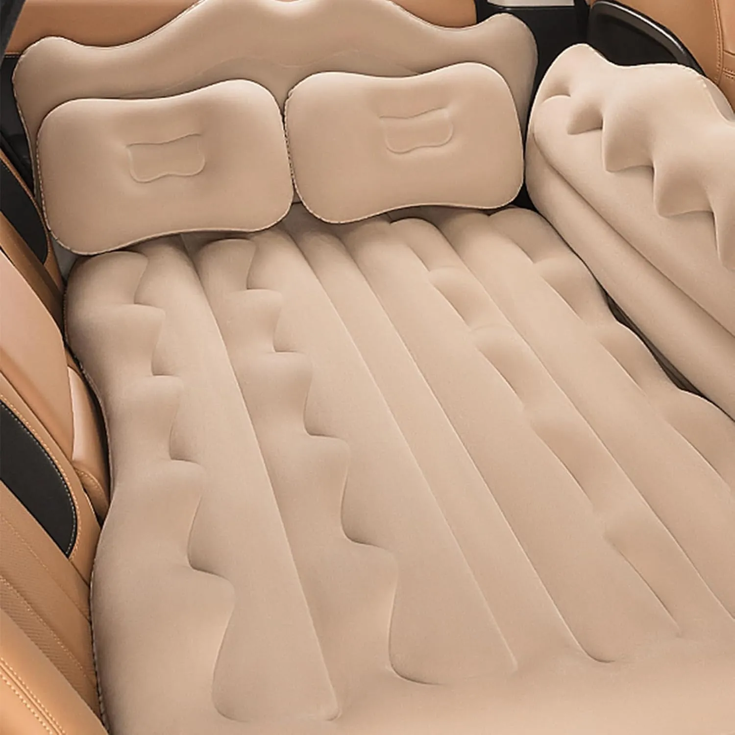 Car Air Mattress for BYD Tang 2018 2019 2020 2021 Thickened Durable Car Camping Air Mattress Bed with Air Pump Inflatable Sleeping Mat,B