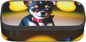Chihuahua Dog print Large Capacity Storage Bag Travel Office Supplies Box, Makeup Bag, Desk Organizer with