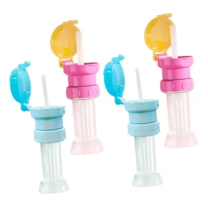 Childproof Straw Caps for Water Bottle Toddler Bottle Adapter Straw Set