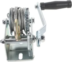 Ciieeo Hand Crank Winch Portable Loading Winch with Steel Cable Compact Trailer Tool for and Reliable Lifting for Boat and ATV Trailers