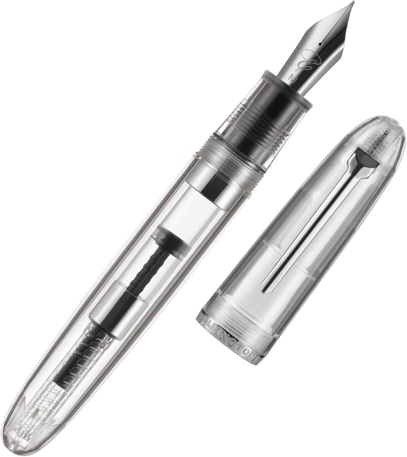 Clarity Transparent Fountain Pen Set – Available in 3 Nib Sizes and 4 Colors, Includes Ink Converter, Elegant Gift Box, – Premium Quality Writing Instrument, 1 Year International Warranty