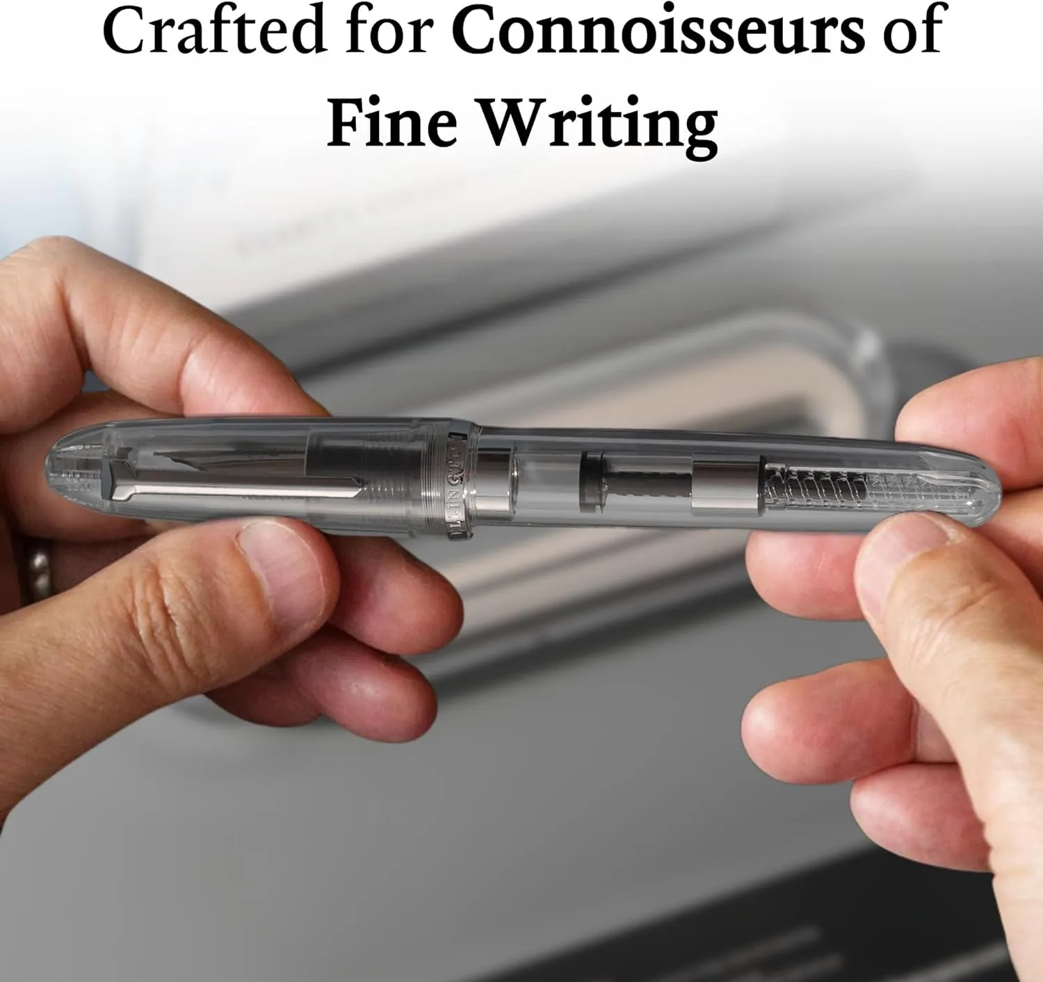 Clarity Transparent Fountain Pen Set – Available in 3 Nib Sizes and 4 Colors, Includes Ink Converter, Elegant Gift Box, – Premium Quality Writing Instrument, 1 Year International Warranty