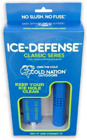 Classic Series Ice Hole Opener - Blue - Straight Edge Alloy Steel Blade - Compact Style - Ideal for Cutting Ice