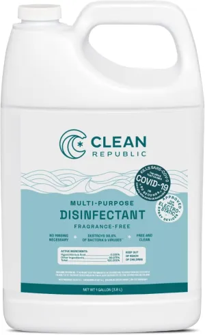 Clean Republic Multi-Purpose Disinfectant Cleaner, 1 Gallon Bottle