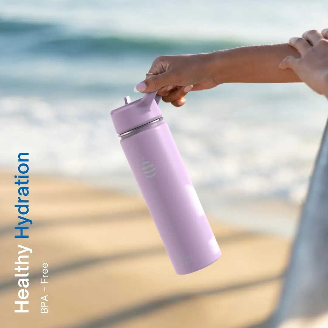 Clearly Filtered Water Bottle | Removes 220  Contaminants, Double-Wall Insulated Stainless Steel, BPA/BPS Free, Phthalate Free, Filters Flouride Lead Chlorine (20oz, Mint)