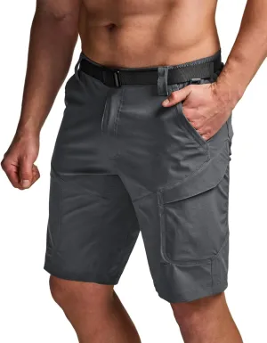 CQR Men’s Quick-Dry Stretch Hiking Cargo Shorts – Lightweight Water-Resistant Tactical Casual, Golf & Outdoor with Pockets