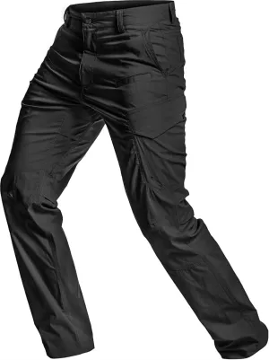CQR Men's Quick Dry Tactical Pants, Water Resistant Outdoor Pants, Lightweight Stretch Cargo Work Hiking Pants