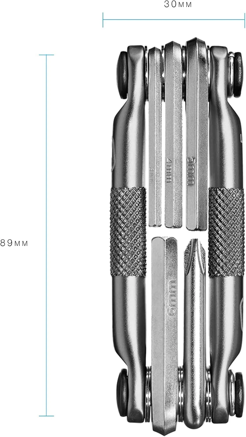 Crankbrothers M5,M-Series Bike Tool, Nickel, One Size