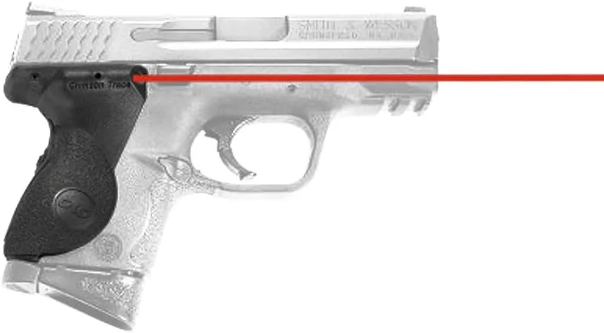 Crimson Trace LG-661 Lasergrips with Red Laser, Heavy Duty Construction and Instinctive Activation for Smith & Wesson M&P Compact Pistols, Defensive Shooting and Competition