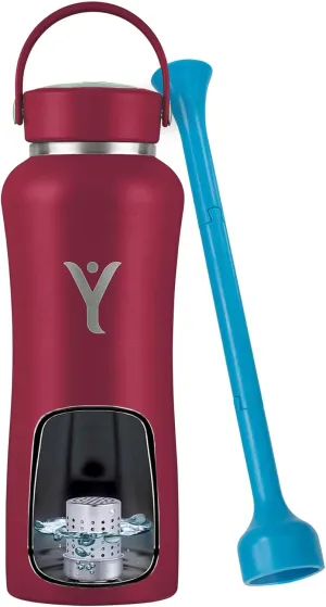 DYLN Hydrogen Water Bottle | Create Hydrating Alkaline Hydrogen-Rich Water Up to 9 pH | Vacuum Insulated Stainless Steel Water Bottle | Keeps Water Cold for 24 Hours