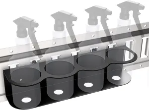 E-Track 4 Holes All-Purpose Spray Bottle Holder E Track Accessories Heavy Duty Spray Can Holder Rack Organizer Storage for Enclosed trailer E Track Hook Tool Holder Hanger for trailer