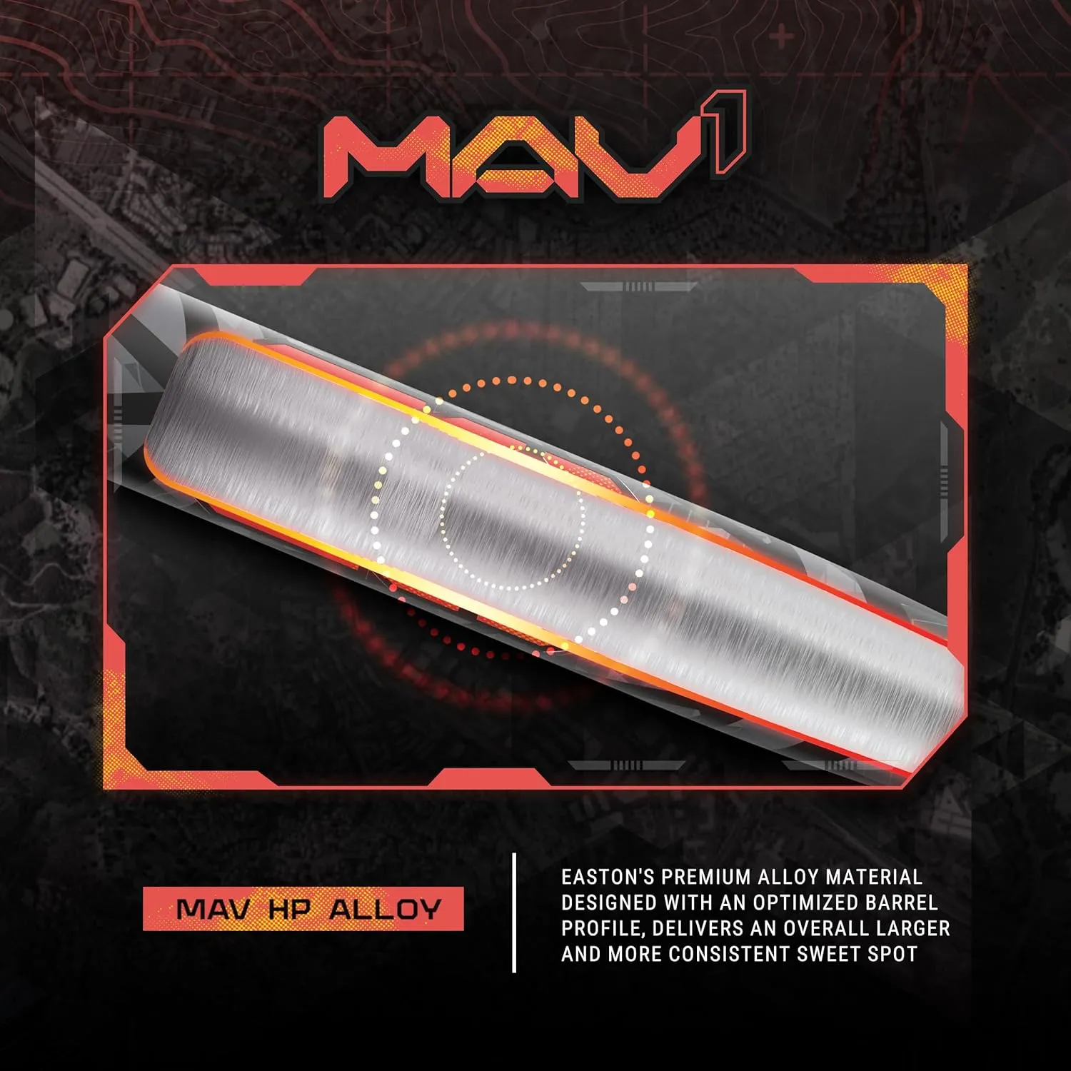 Easton | MAV1 Baseball Bat | BBCOR | -3 Drop | 2 5/8" Barrel | 1 Pc. Aluminum