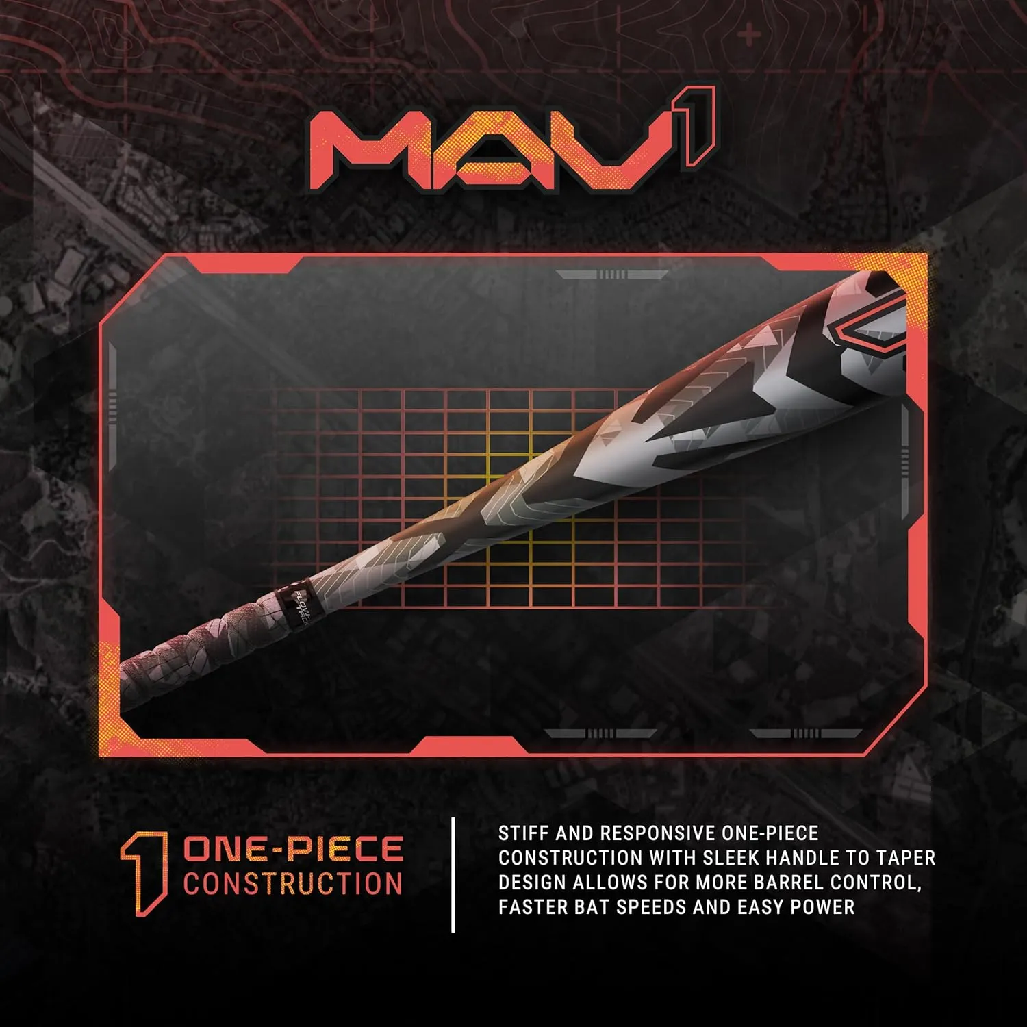 Easton | MAV1 Baseball Bat | BBCOR | -3 Drop | 2 5/8" Barrel | 1 Pc. Aluminum