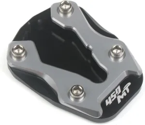 Enlarged Kickstand Pad Pedal Sidestand Pad Compatible with CFMOTO Ibex 450 2025,Aluminum,CNC-machined,Anodized,Silver,CFMOTO IEBX 450 Accessories